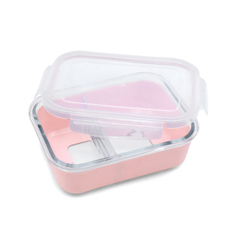 Melii Glass Meal Prep bento box - Pink