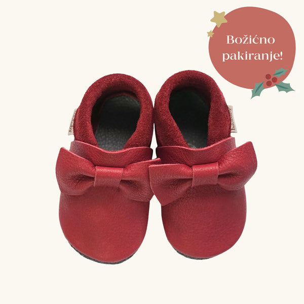 Baobaby soft sole baby shoes - Pirouettes Cherry