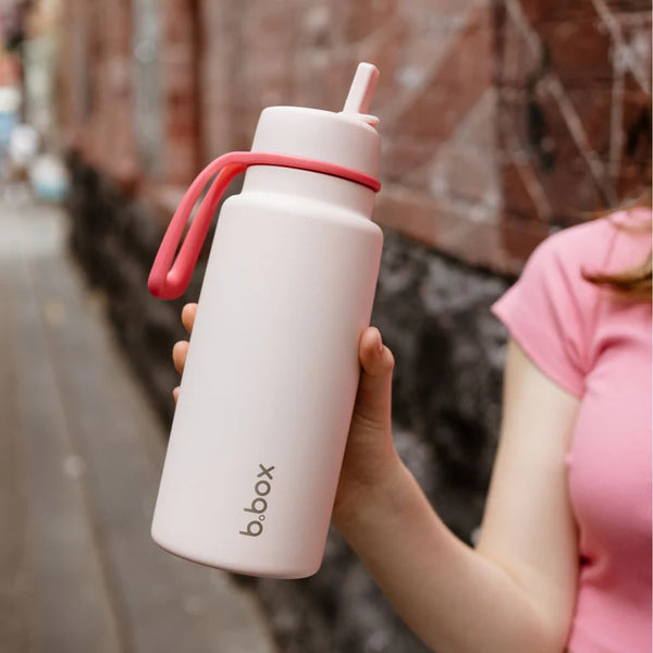 b.box Insulated Flip Top 1 Litre Bottle - pink paradise