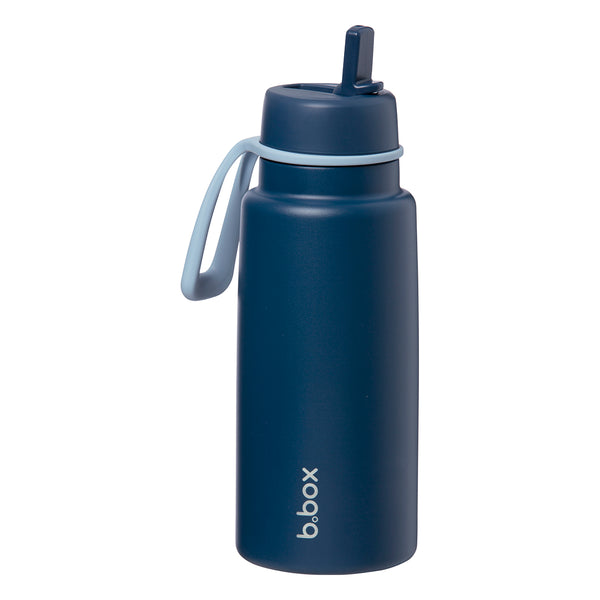 b.box Insulated Flip Top 1 Litre Bottle - Midnight