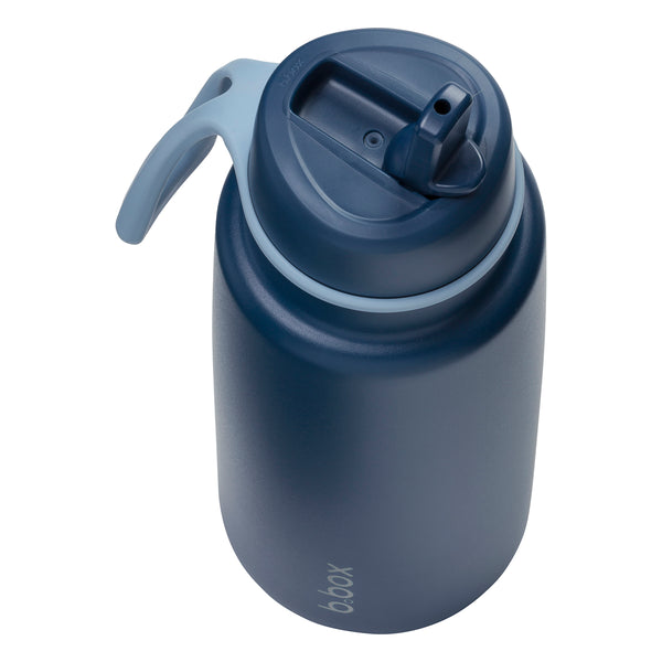 b.box Insulated Flip Top 1 Litre Bottle - Midnight