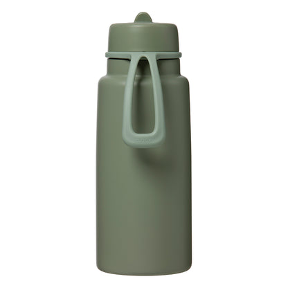 b.box Insulated Flip Top 1 Litre Bottle - Olive