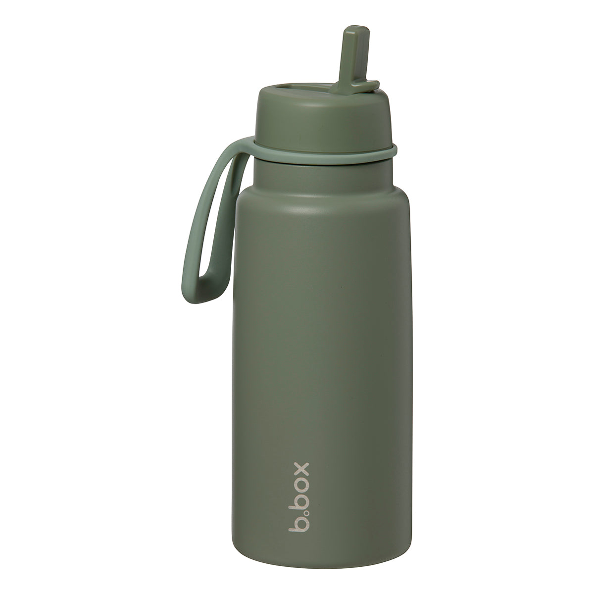 b.box Insulated Flip Top 1 Litre Bottle - Olive