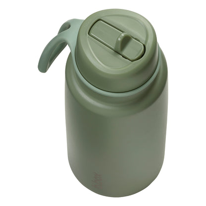 b.box Insulated Flip Top 1 Litre Bottle - Olive