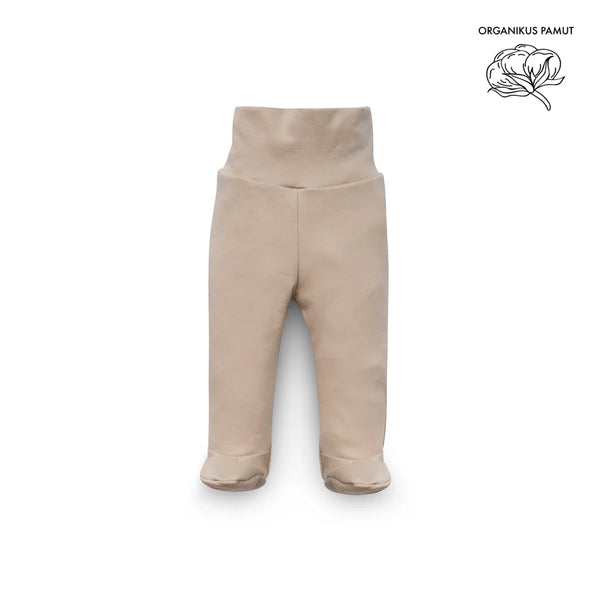Organic Cotton Baby Pants - Hazelnut