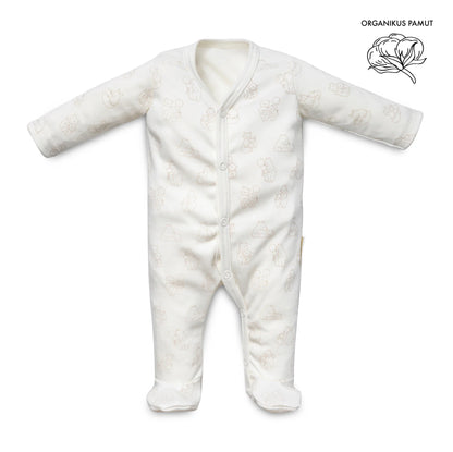 Organic Long Sleeve mid-snap Sleepsuit - Full Print
