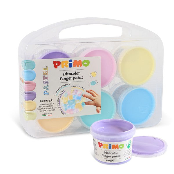 Primo Finger Paint in Carry Case - Pastel