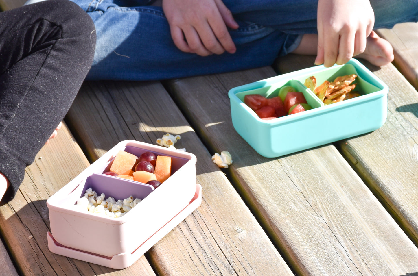 Melii Silicone Bento - Blue/Mint