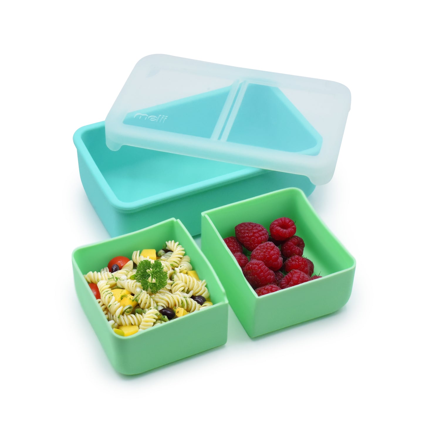 Melii Silicone Bento - Blue/Mint