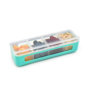 Melii Snackle Box 4 Compartment - Blue