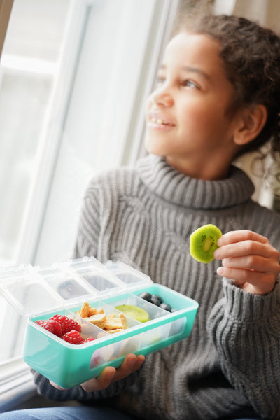 Melii Snackle Box 4 Compartment - Blue