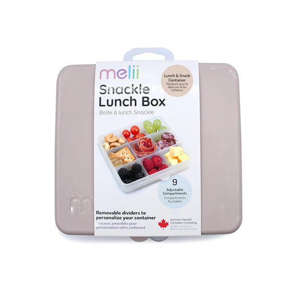 Melii Snackle Box 9 Compartment - Oatmilk beige