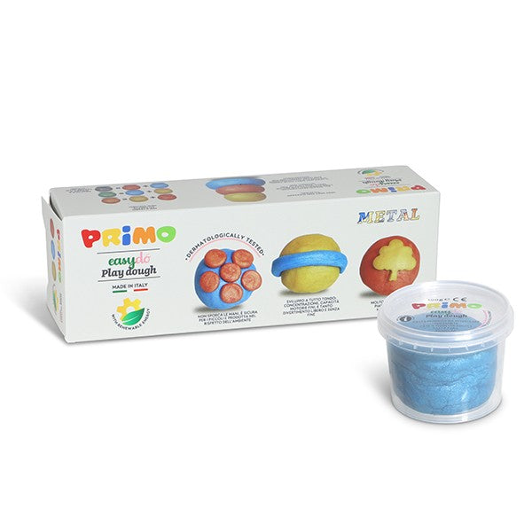 Primo Easydo Play dough - 3 colours Metallic