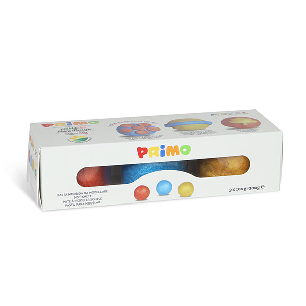 Primo Easydo Play dough - 3 colours Metallic