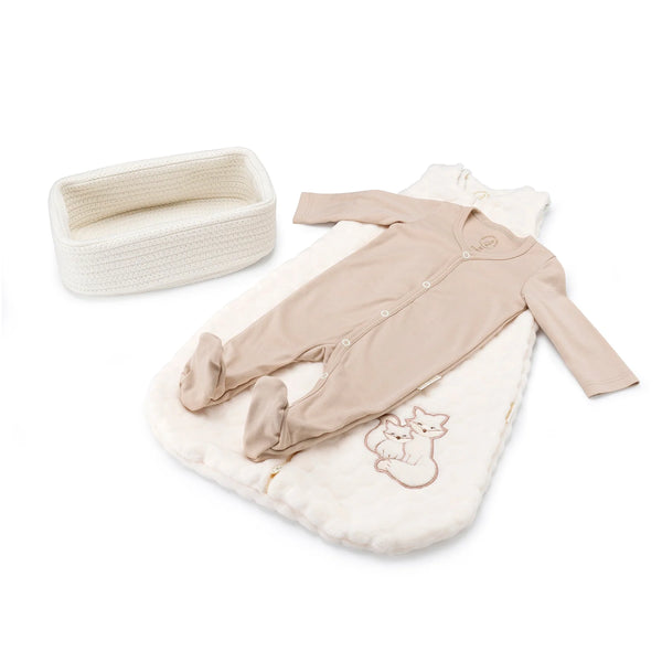 Baby Gift Basket - TOG2 Sleeping Bag + Sleepsuit 0-4 months