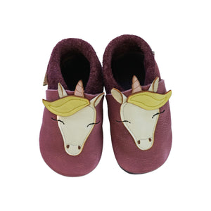 Baobaby soft sole baby shoes - Unicorn dreams