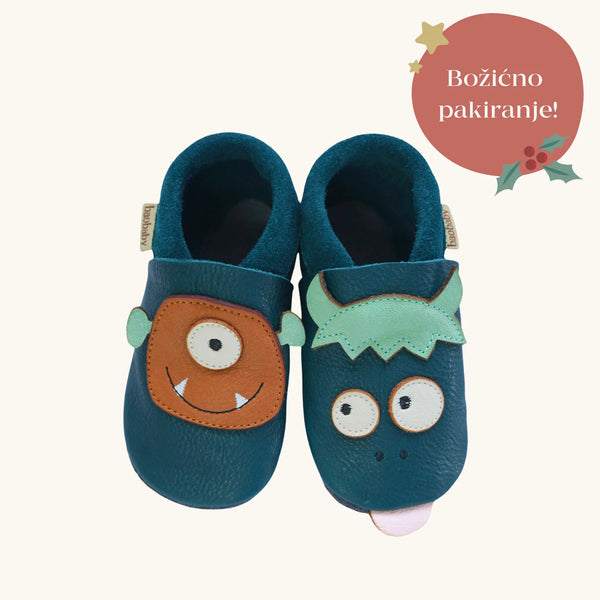 Baobaby soft sole baby shoes - Monster