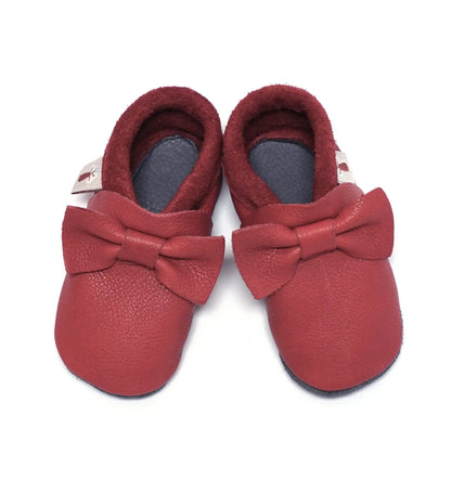 Baobaby soft sole baby shoes - Pirouettes Cherry