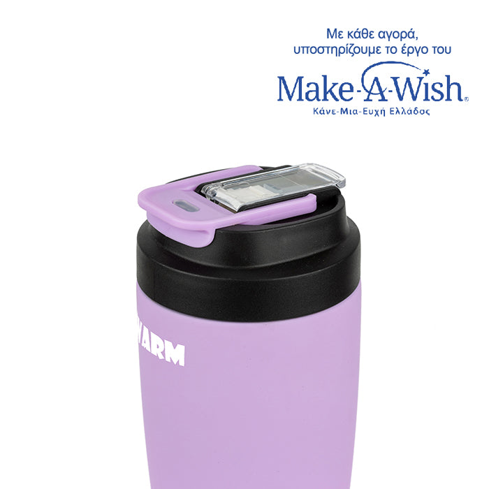 Stainless steel insulated travel mug hot and cold -  Lilac 500ml