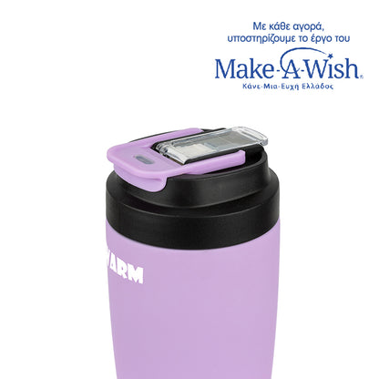 Stainless steel insulated travel mug hot and cold -  Lilac 500ml