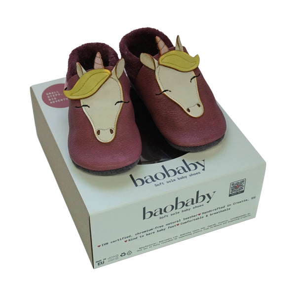 Baobaby soft sole baby shoes - Unicorn dreams