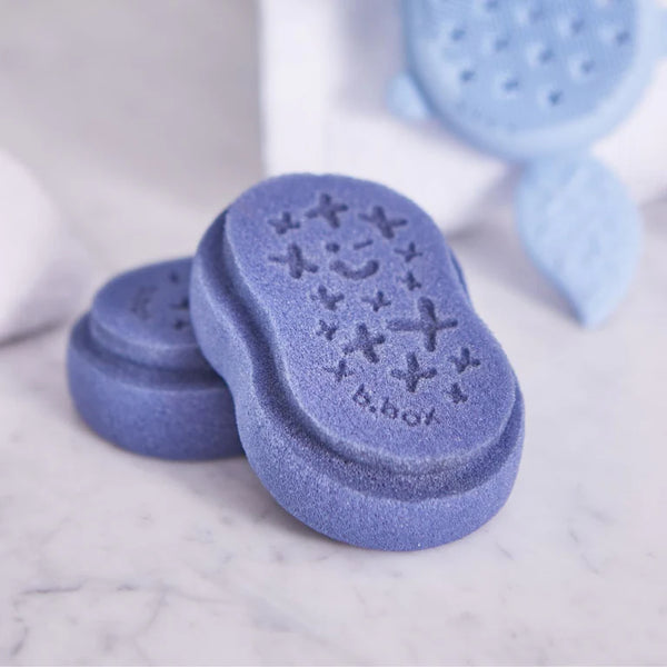 b.box baby bath brush replacement sponge - twin pack