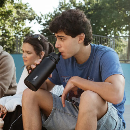 b.box Insulated Flip Top 1 Litre Bottle - deep space