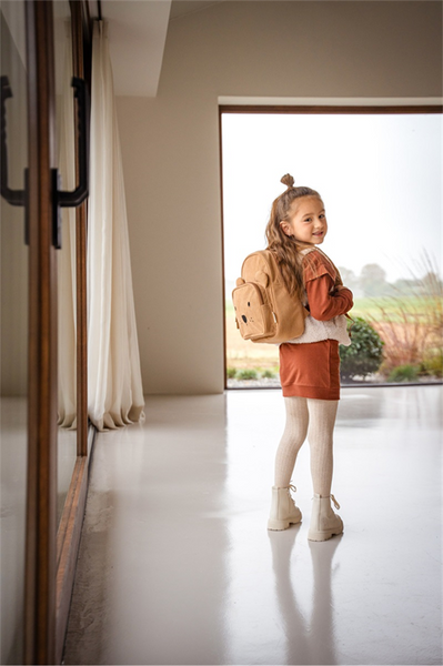 Backpack Beary Excited - Brown Corduroy