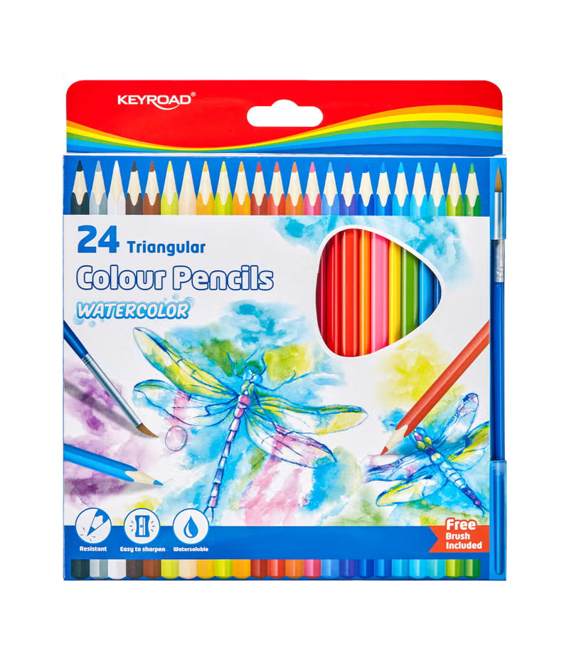 Keyroad Water Colour Pencils x24