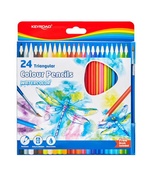 Keyroad Water Colour Pencils x24