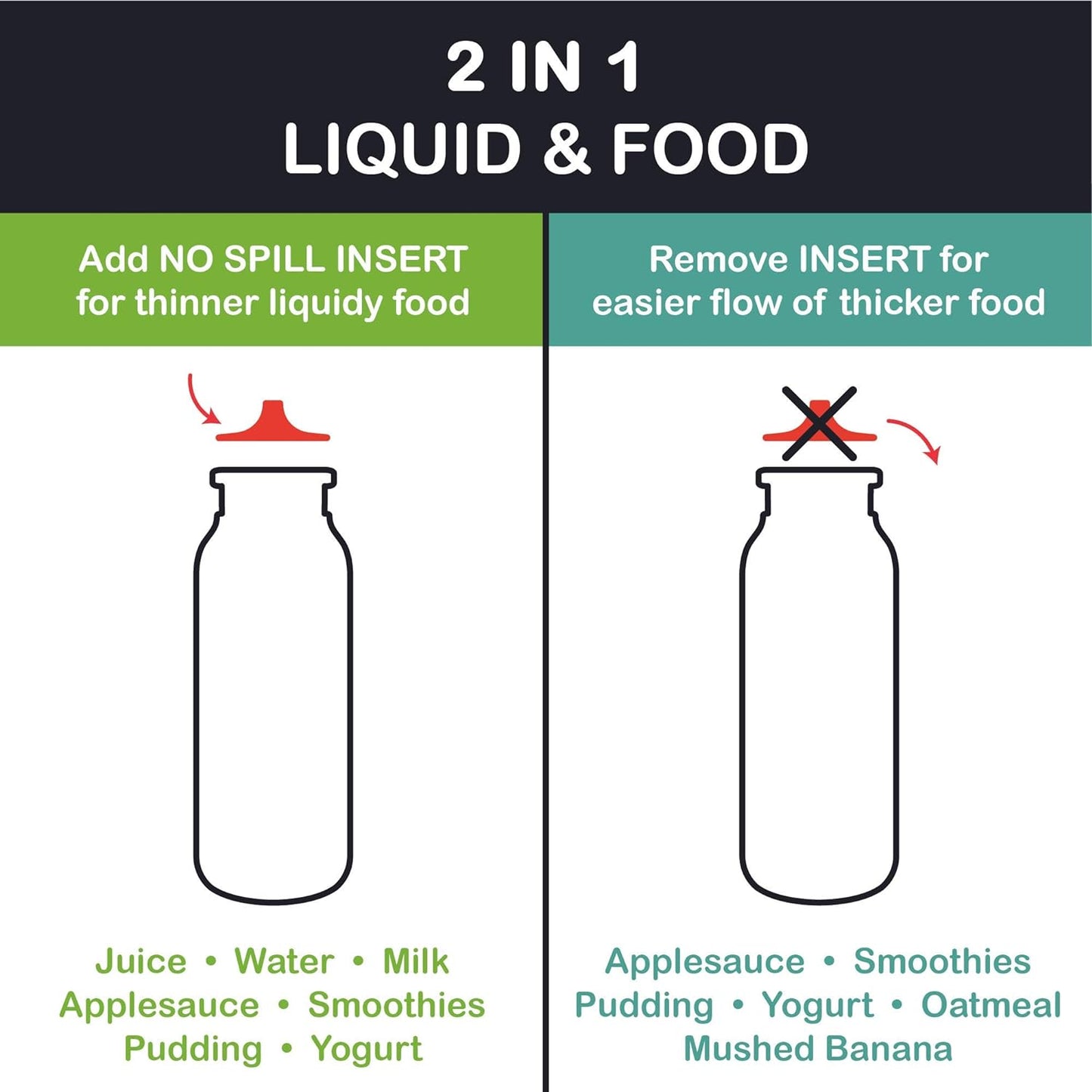 Squeasy Gear Sport, 480ml - Foldable drinking bottle