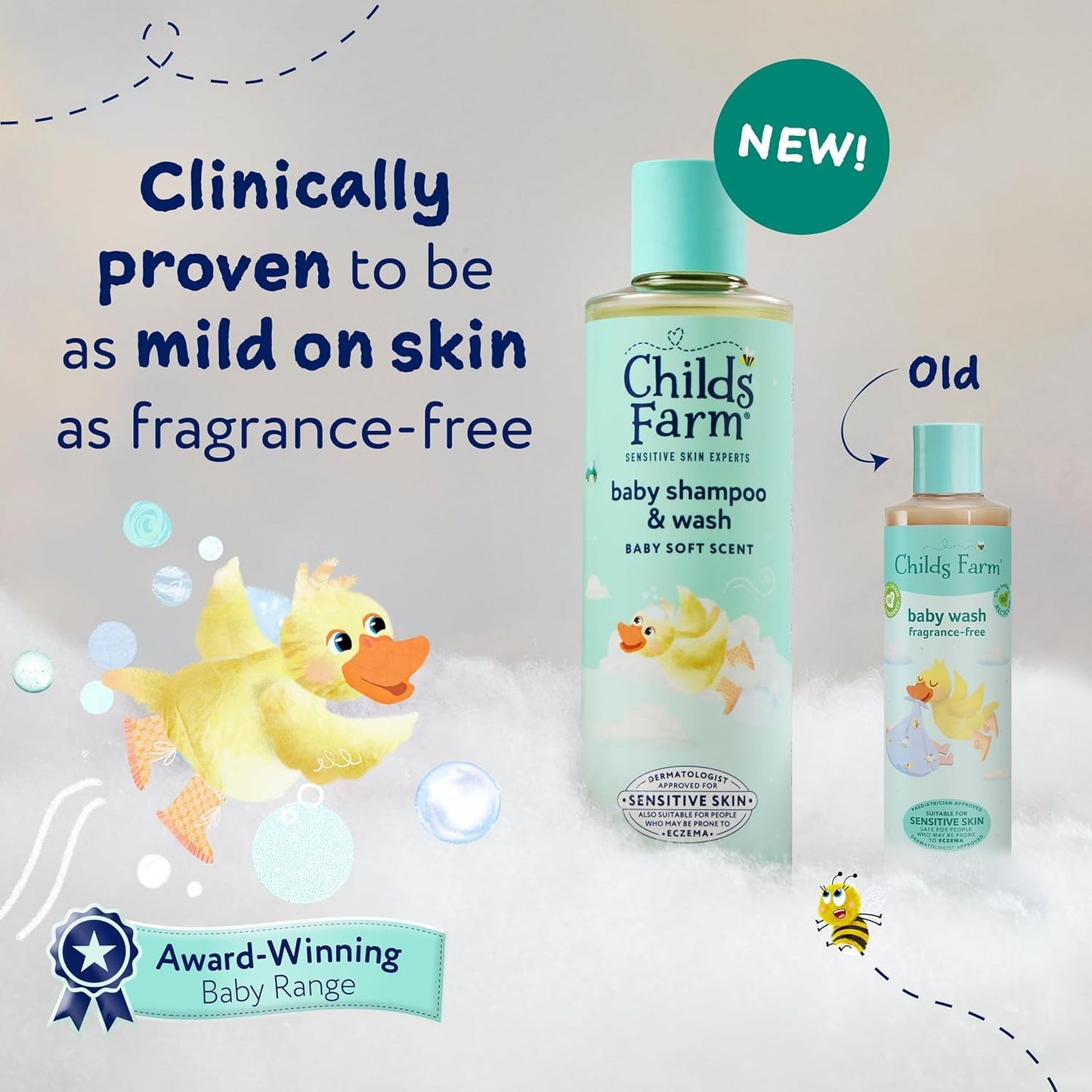 Childs Farm Baby Shampoo & Wash Baby Soft Scent 250ml