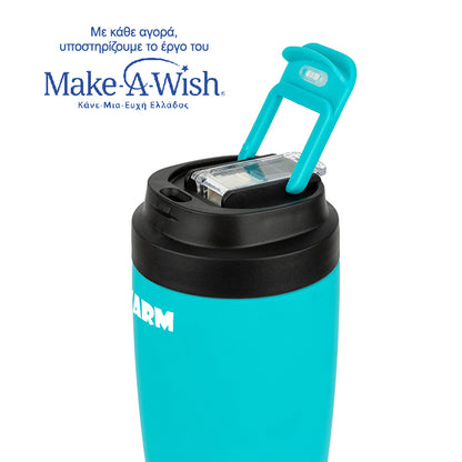 Stainless steel insulated travel mug hot and cold - Turquoise 500ml