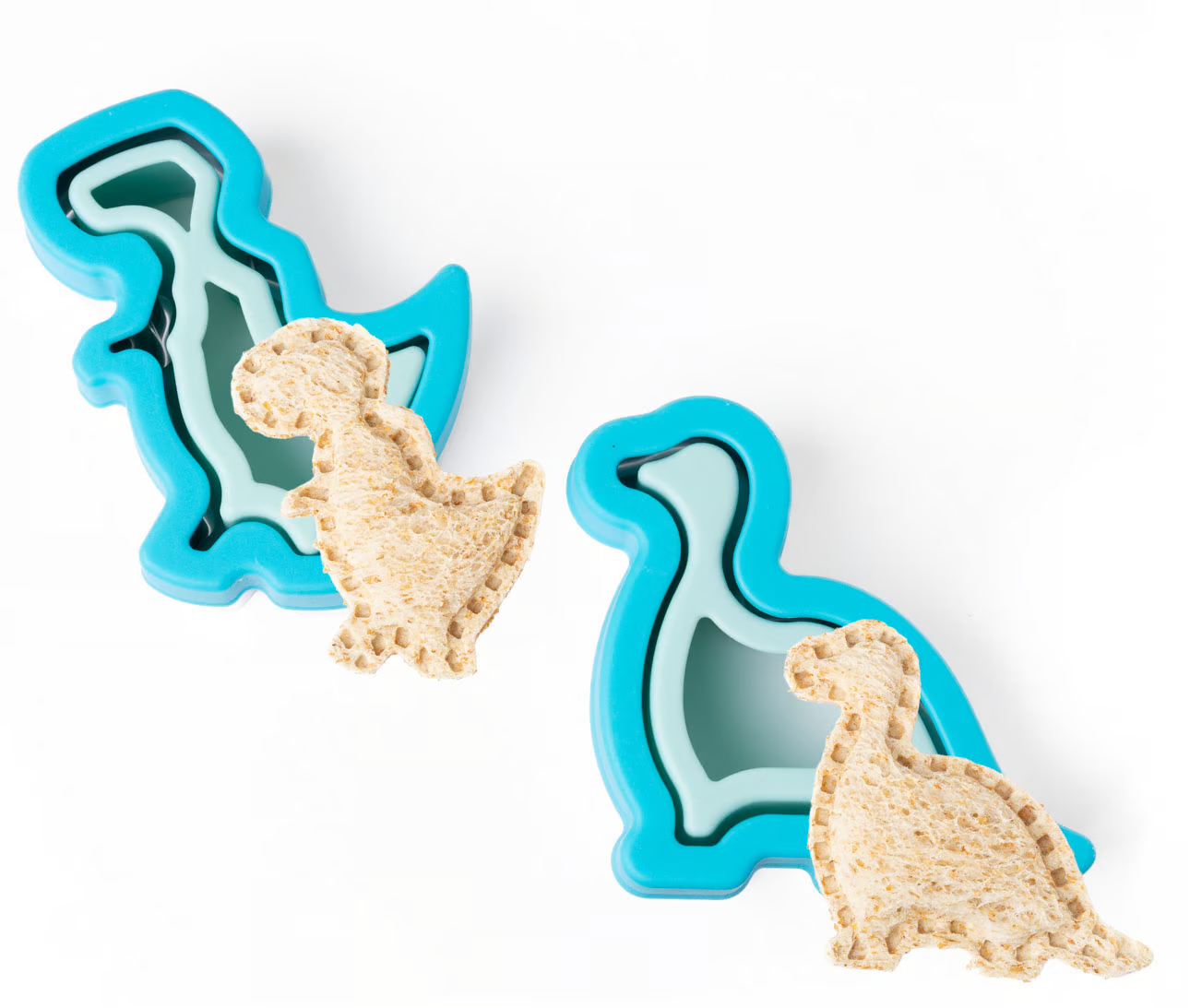 Lekkabox sandwich cutter & sealer set of 2 - Dinosaurs
