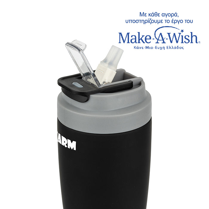 Stainless steel insulated travel mug hot and cold - Black 500ml