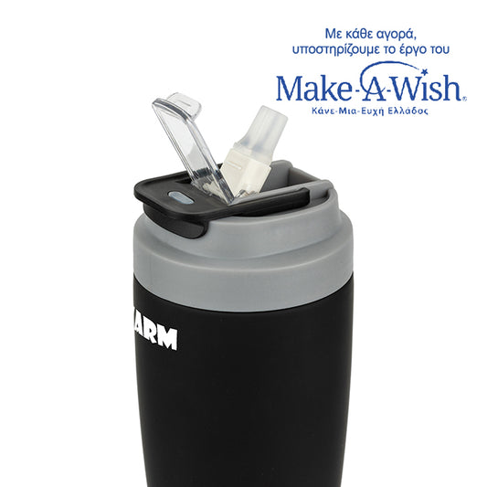 Stainless steel insulated travel mug hot and cold - Black 500ml