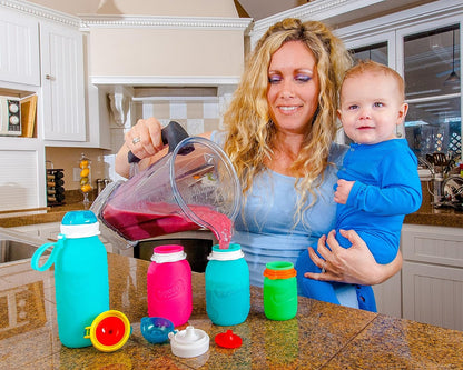 Squeasy Gear Sport, 480ml - Foldable drinking bottle