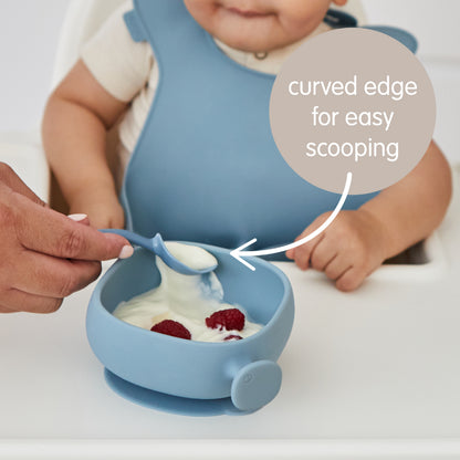 b.box Silicone Bowl + Lid - ocean