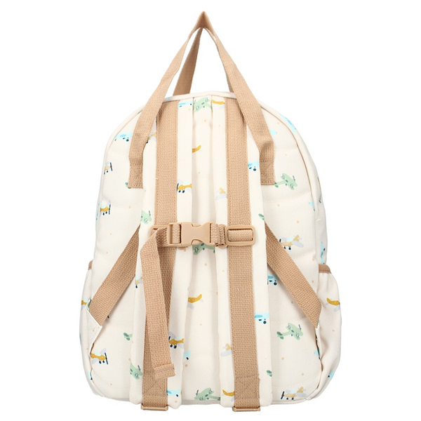 Backpack Small Talk - Beige Planes