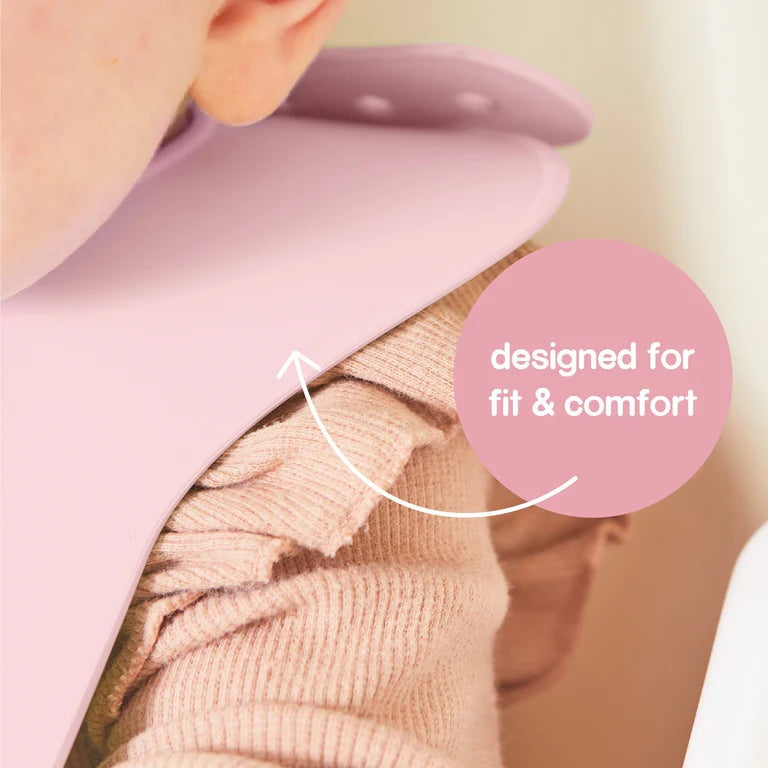 b.box Silicone Bib - Blush