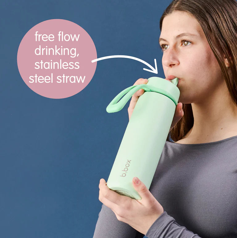 b.box 690mL Insulated Flip Top Bottle - pink paradise