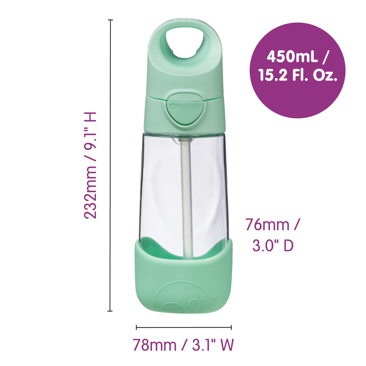 b.box Tritan™ Bottle 450ml – Sugar Plum