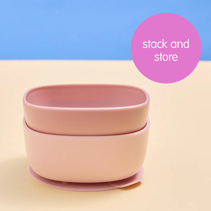 b.box suction bowl duo - blush