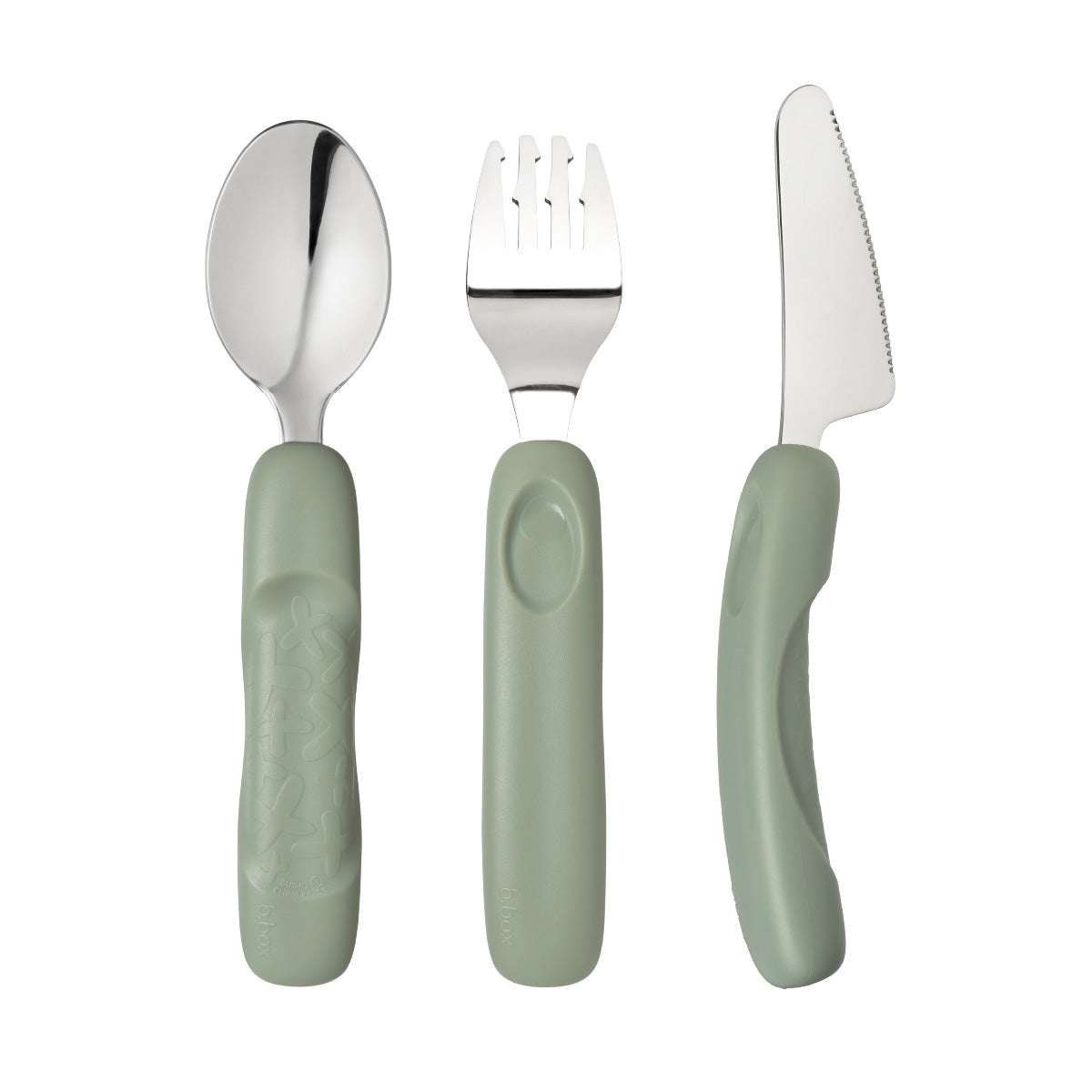 b.box jnr cutlery trio - sage