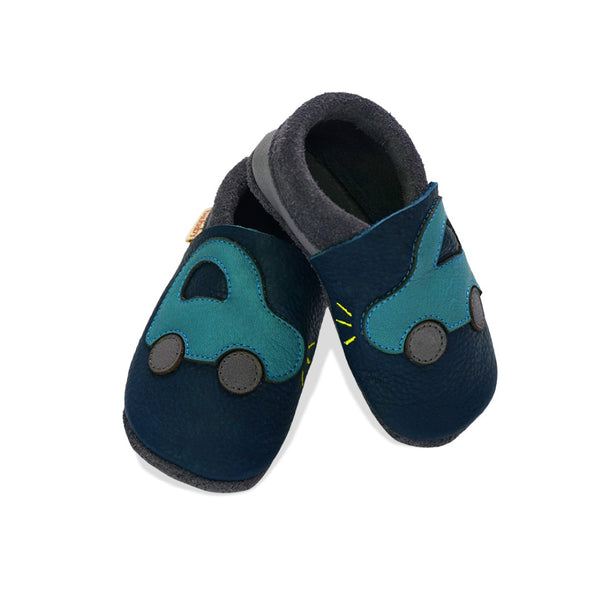 Baobaby soft sole baby shoes - Buggy Navy