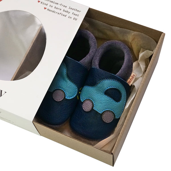 Baobaby soft sole baby shoes - Buggy Navy