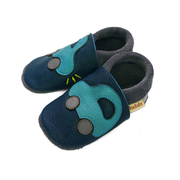 Baobaby soft sole baby shoes - Buggy Navy