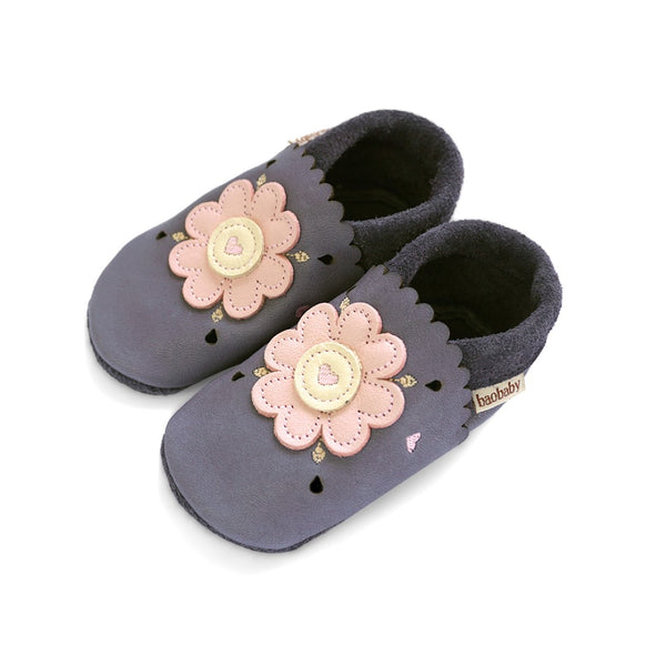 Baobaby soft sole baby shoes - Daisy