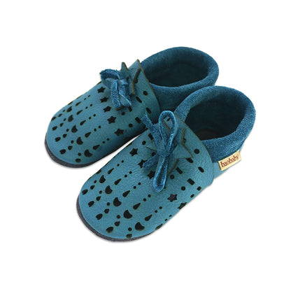 Baobaby soft sole baby shoes - Sandals Dots Sky