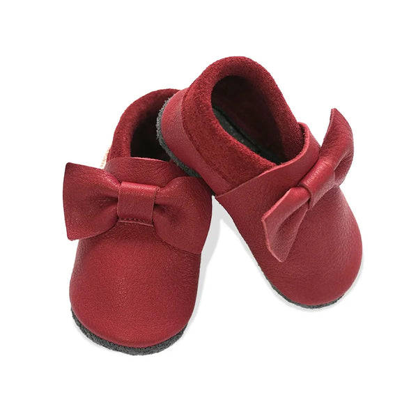 Baobaby soft sole baby shoes - Pirouettes Cherry